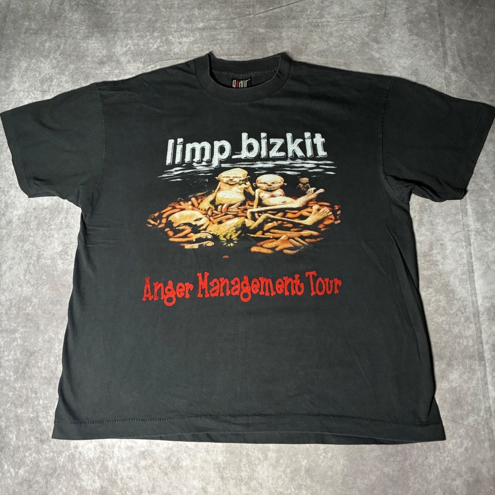 Modern Limp Bizkit Anger Management Tour Shirt Black Eminem Papa Roach Reprint